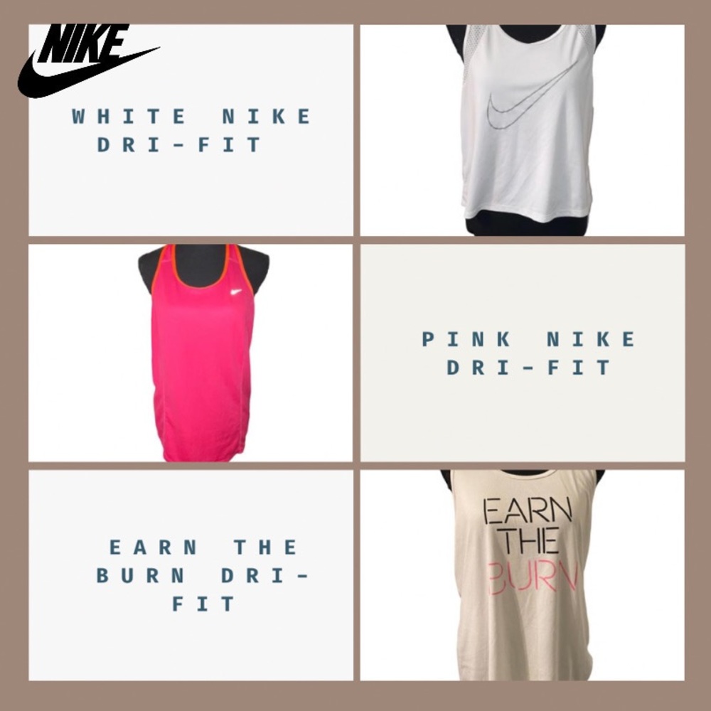 💪🏾BUNDLE💪🏾 (3) Nike Dri-fit work out tanks